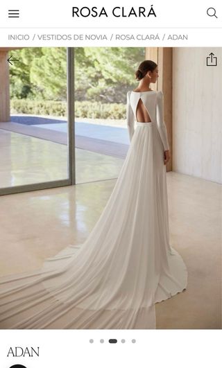 Vestido de Novia Rosa Clara 2025 modelo Adan