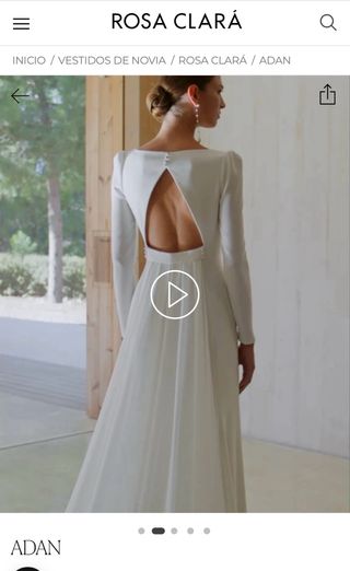 Vestido de Novia Rosa Clara 2025 modelo Adan