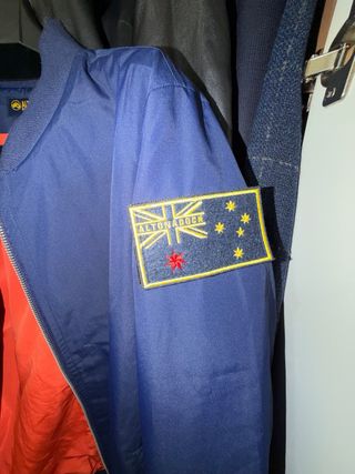 Chaqueta Bomber Altonadock Azul Naranja