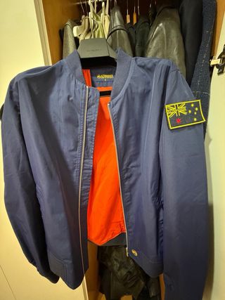 Chaqueta Bomber Altonadock Azul Naranja