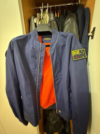 Chaqueta Bomber Altonadock Azul Naranja