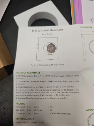 Termostato empotrar 1439 WTC