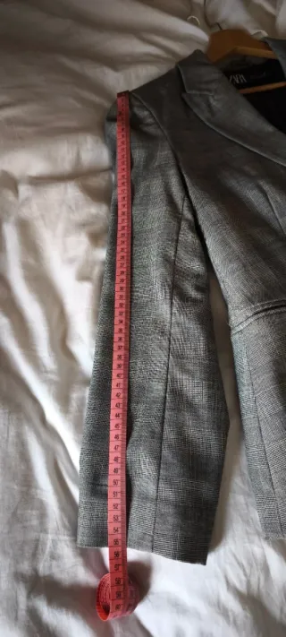 Traje Chaqueta Zara Gris Talla M