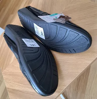 Zapatos planos mujer piel negros