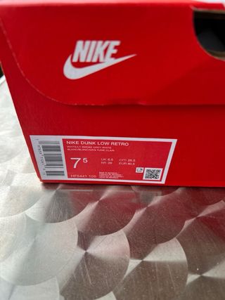 Nike Dunk Low Retro Gris y Blanco