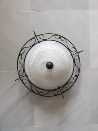 Plafón techo hierro y cristal