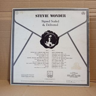 Stevie Wonder Signed Sealed & Delivered LP Vinilo