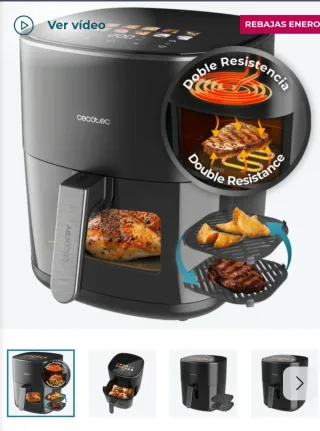 Cecofry Airfryer Cecotec Doble Resistencia