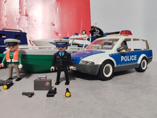 Lote Playmobil: Helicóptero, Avión, Barco