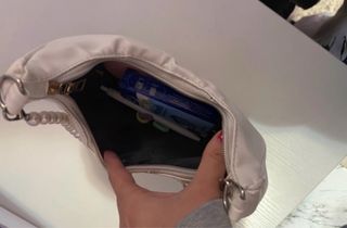 Borsa donna elegante beige