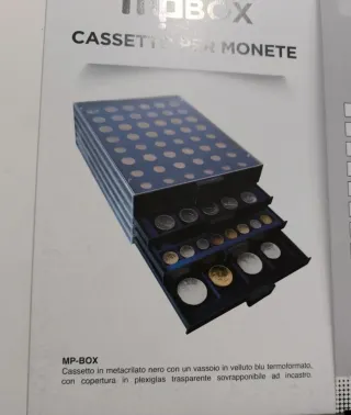 MP-BOX - n. 1 Cassetto per monete 45 caselle diffe