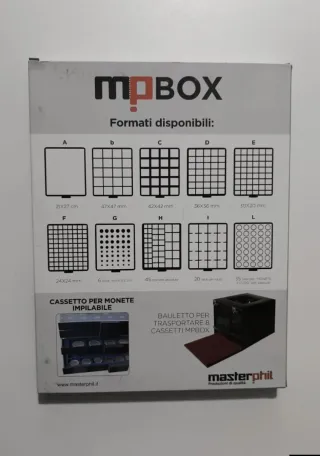 MP-BOX - n. 1 Cassetto per monete 45 caselle diffe