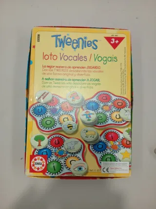 Juego Tweenies Loto Vocales Educa