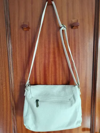 Bolso piel beige