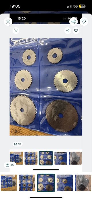 Conjunto lâminas mini serra circular - NOVO