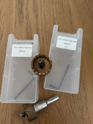 2 Brocas de corona HSS cobalto 28mm