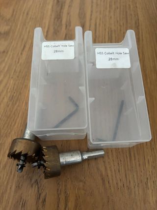 2 Brocas de corona HSS cobalto 28mm