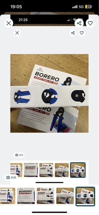 Alicate de Crimpagem BORERO - NOVO