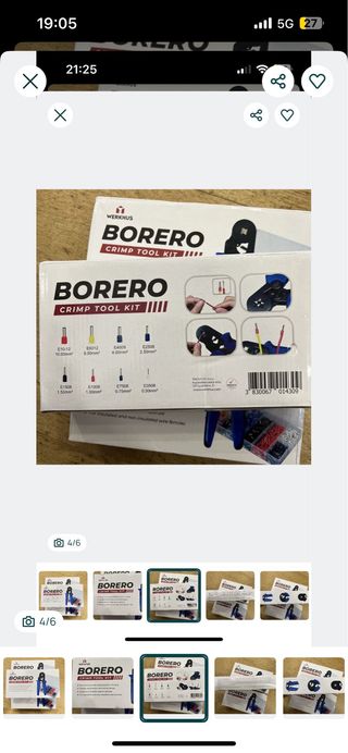 Alicate de Crimpagem BORERO - NOVO