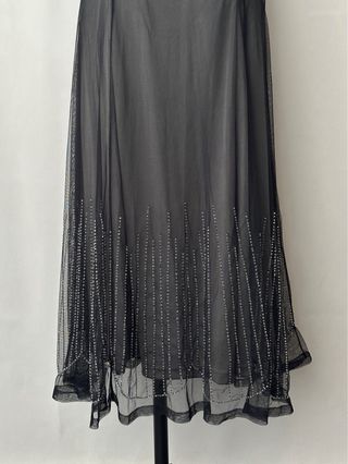 Vestido tul pedrería fiesta Zara