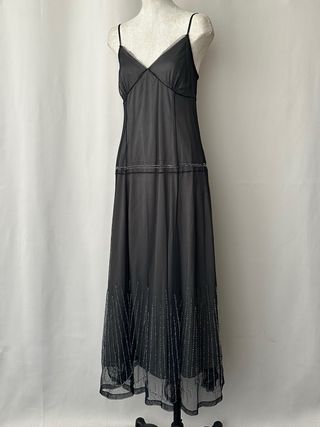 Vestido tul pedrería fiesta Zara