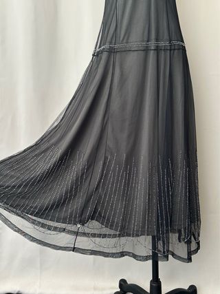 Vestido tul pedrería fiesta Zara