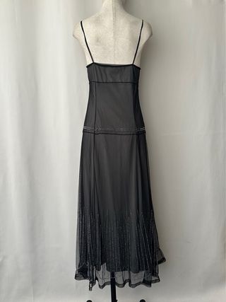 Vestido tul pedrería fiesta Zara