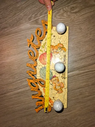 Perchero infantil Juguetes ositos hecho a mano