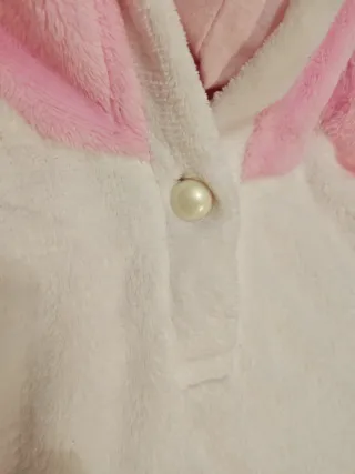 Vestito unicorno rosa e bianco