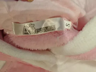 Vestito unicorno rosa e bianco