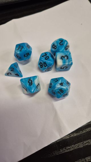 Set Dadi per GDR Blu e Bianchi