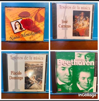 Lote 4 CDs Música Clásica: Carreras, Domingo, Beet