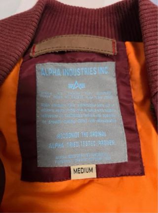 Chaqueta Bomber Alpha Industries Roja