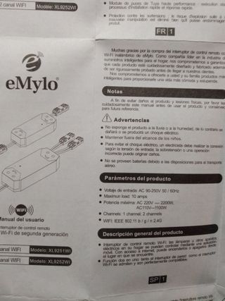 5 Interruptores WiFi Domótica EMYLO