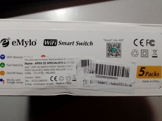 5 Interruptores WiFi Domótica EMYLO