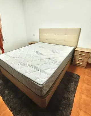 Canapé y Colchón Beige/Marrón