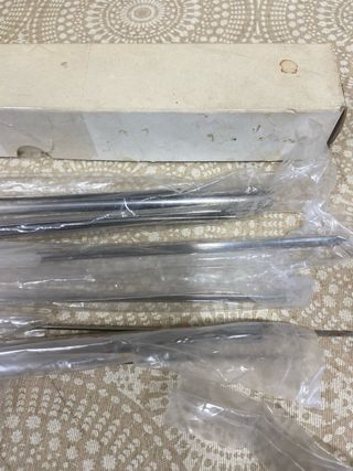 14 pinchos para barbacoa de metal
