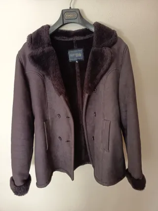 Chaquetón borreguillo marrón