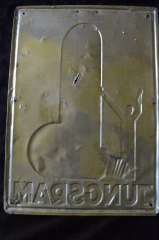 Cartel Chapa Antiguo Tungsram Bombillas