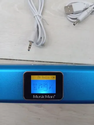 Altavoz Portátil MusicMan Azul Radio FM
