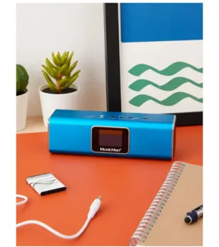 Altavoz Portátil MusicMan Azul Radio FM