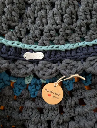 Alfombra redonda tejida 100 cm