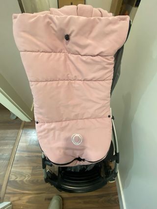 Carrito Bugaboo Bee 5 + saco rosa