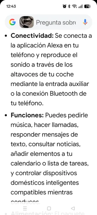 Amazon Echo Auto con Alexa