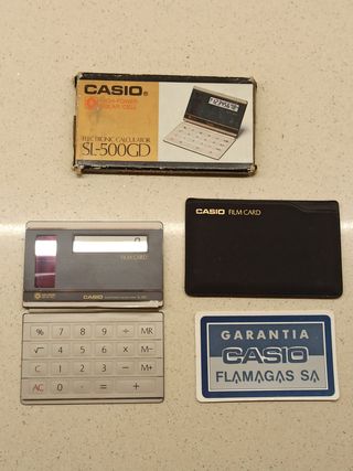 Calculadora Casio SL-500GD Film Card