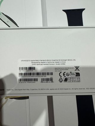 Apple Watch 9 45mm Acero nuevo a estrenar