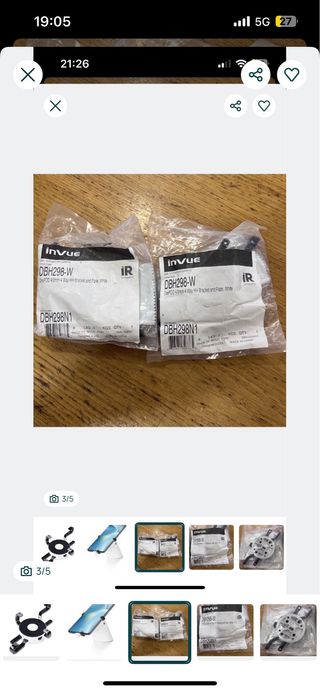 Suporte bracelete segurança OnePOD DBH298-W inVue