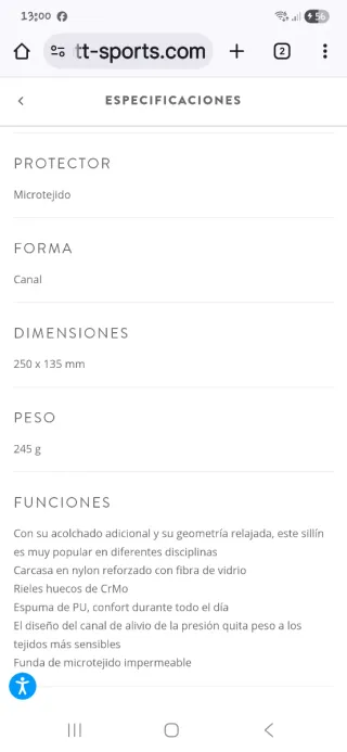 Sillín Syncros Tofyno 2.0 Negro