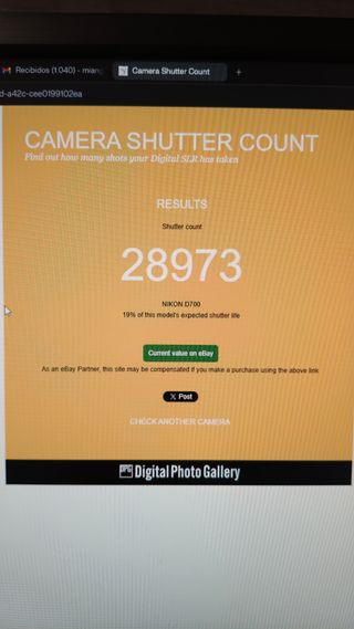 Nikon D700 - Solo 28.973 disparos - Full Frame