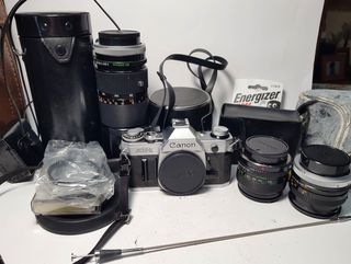 Canon AE-1 + Accesorios